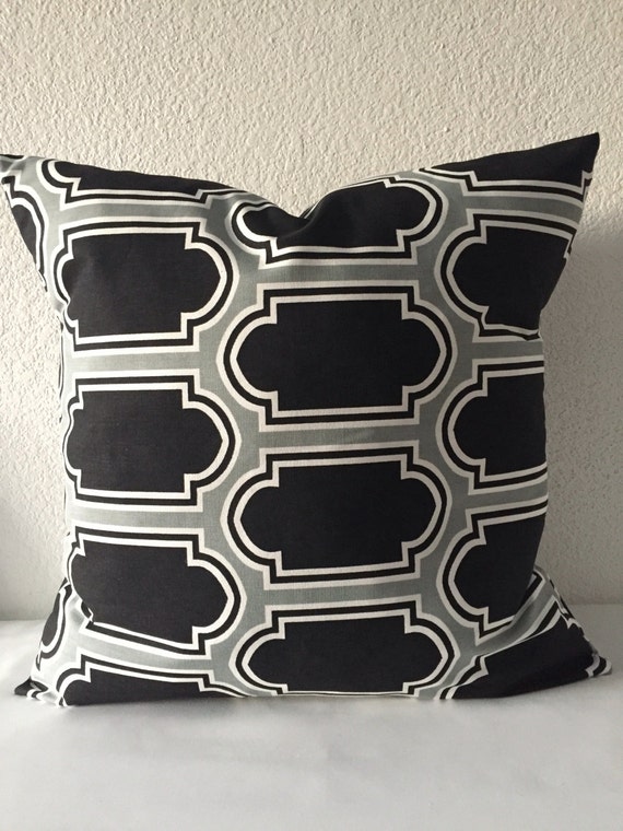 Black and Grey Pillow Covers Set of 2 Covers 20x20 inchFree