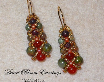 Beaded Earrings, Beadwoven Earrings, Seed Bead Earrings, Bead Woven Earrings, Jewelry Gift, Earrings