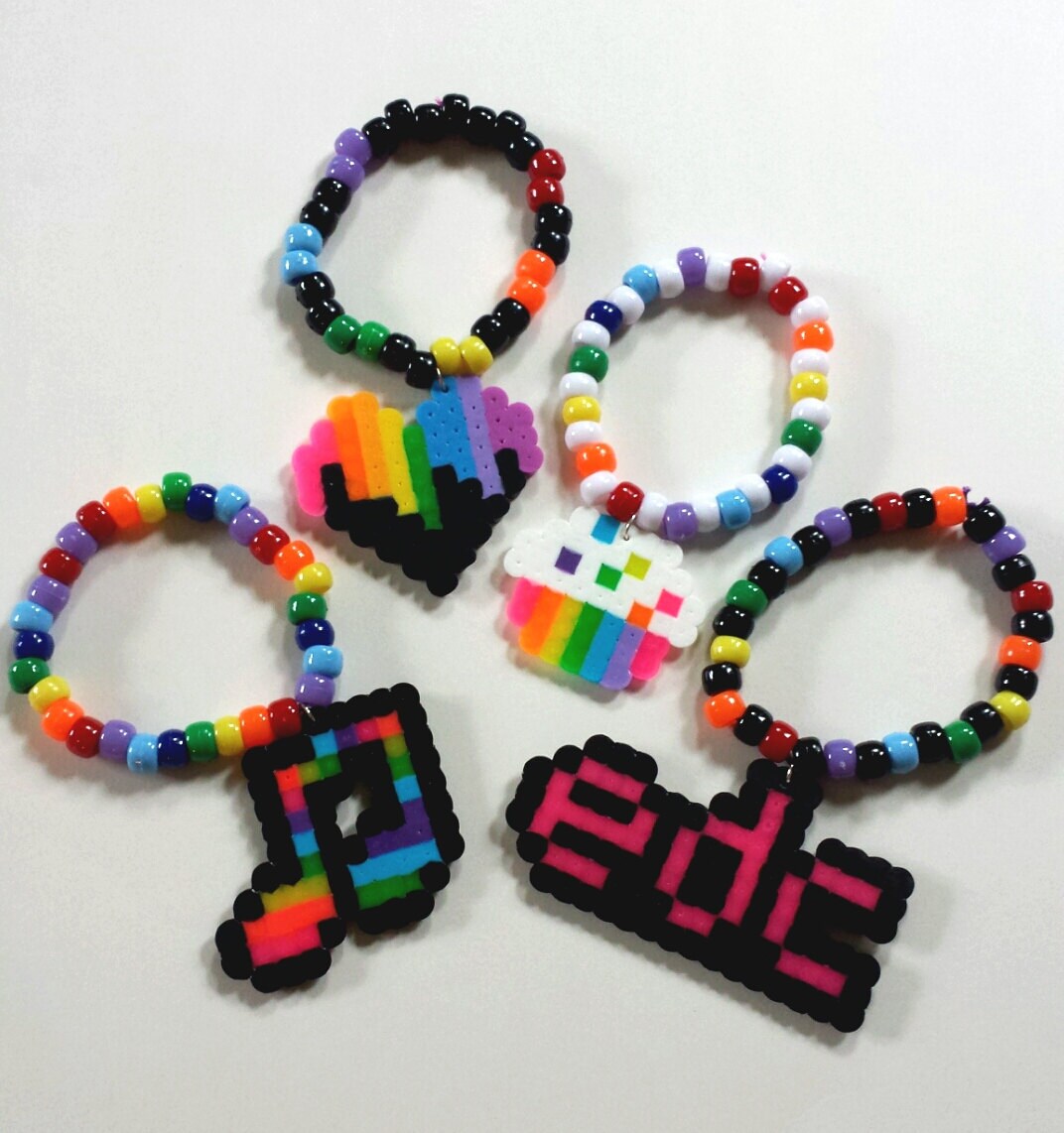 EDC Bracelet Set Kandi Rave Kandi Bracelets EDM