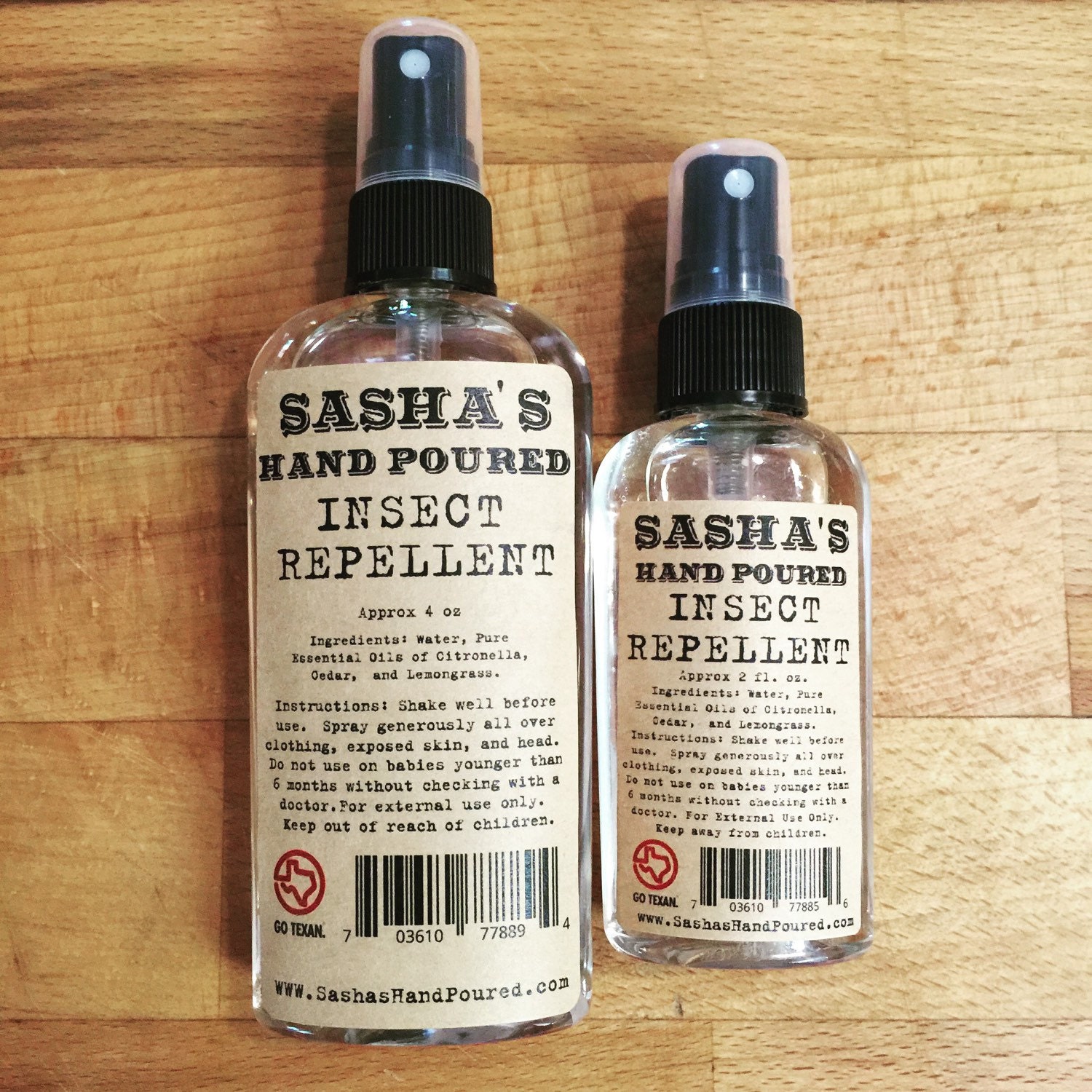 Insect Repellent with Pure Essential Oils by SashasHandPoured