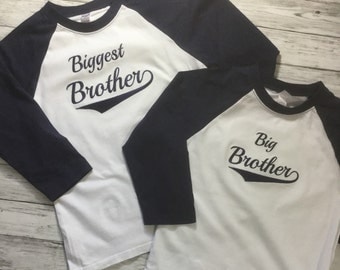 Big Brother shirt/Little brother/middle brother.3/4 Raglan Big brother baseballl shirt, big brother announcement, Promoted to big brother
