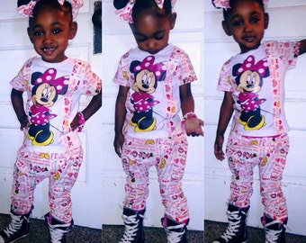 minnie mouse jogger set