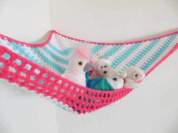 soft toy net hammock