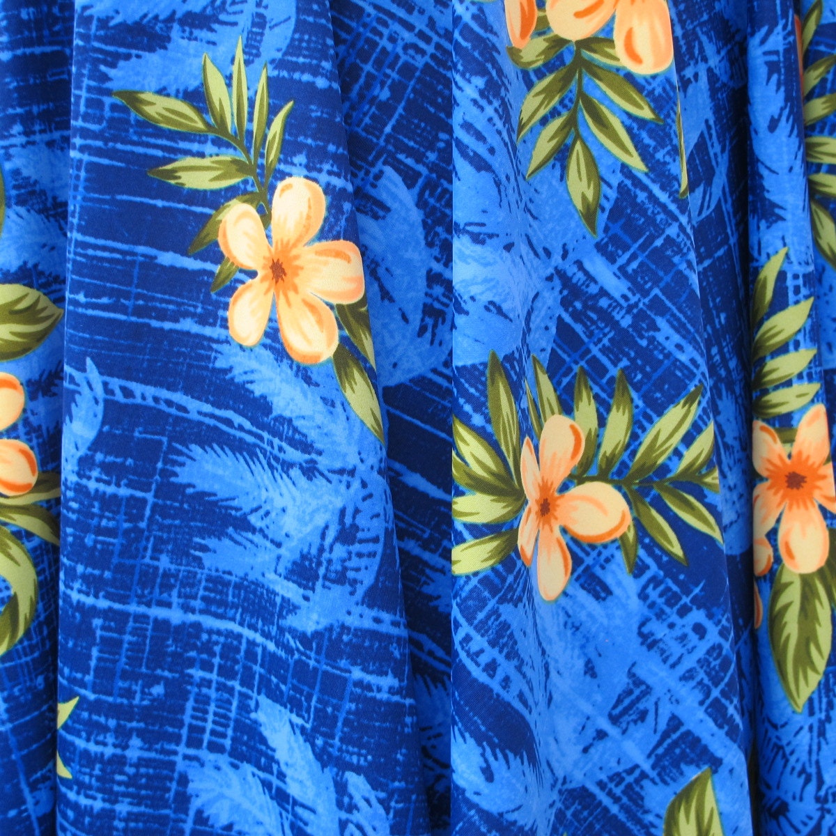 Polyester lycra swimwear fabric spandex blue shades, green, gold, and