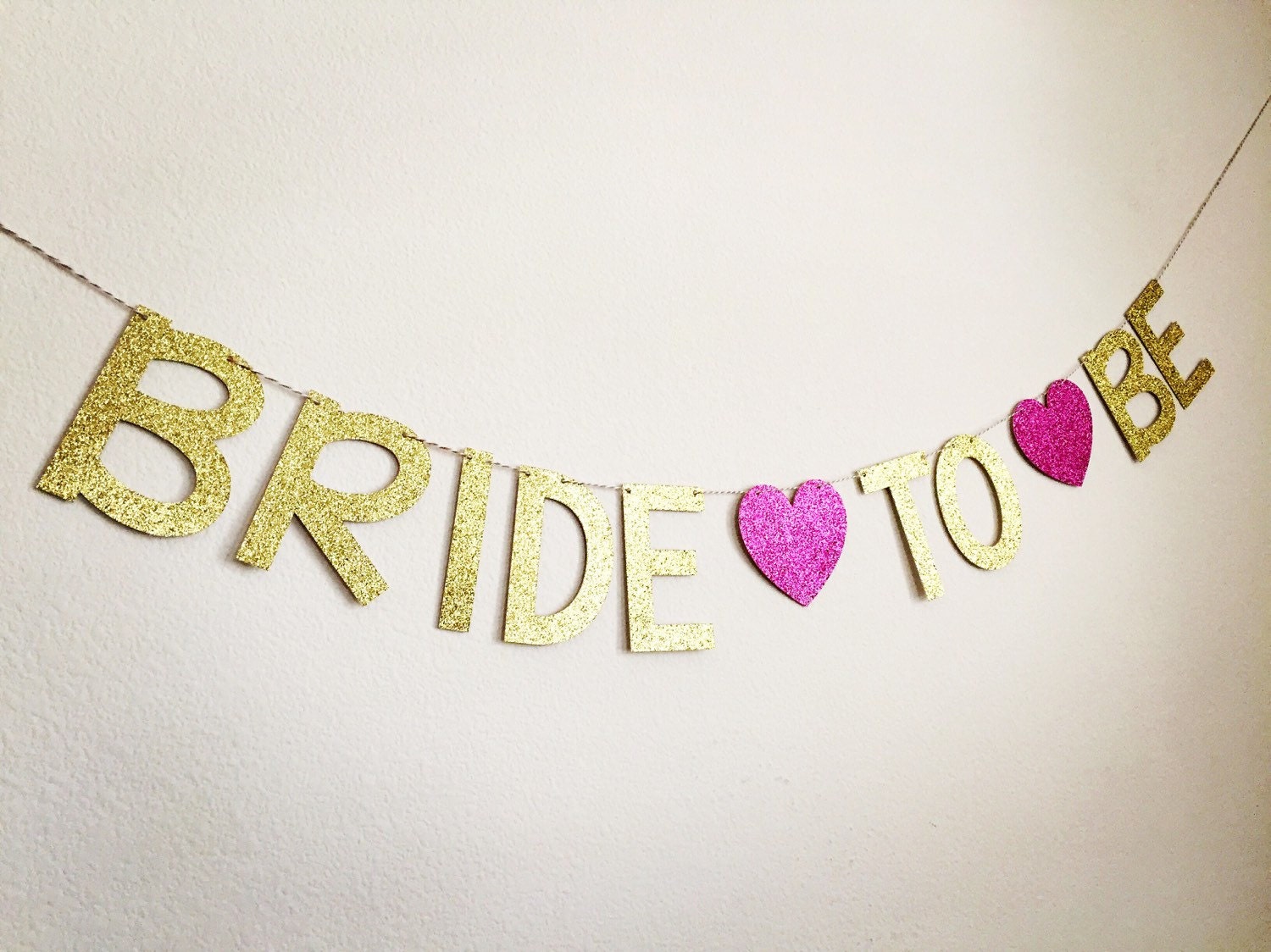 Bride to Be Banner Glitter Bride to Be Banner Gold Bride to