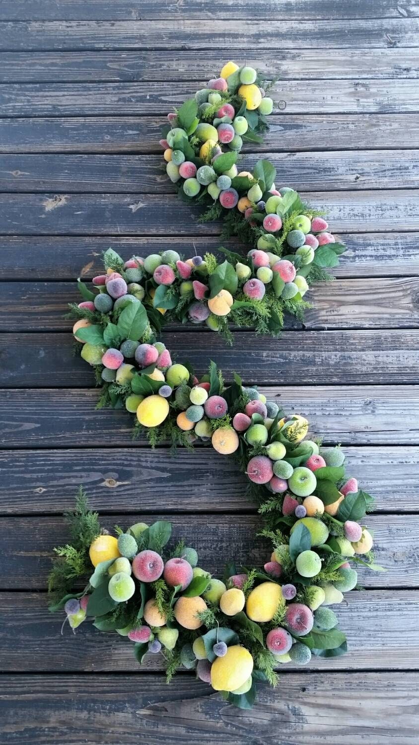 Garland, Fruit Garland, Sugared Fruit Garland, Christmas Garland