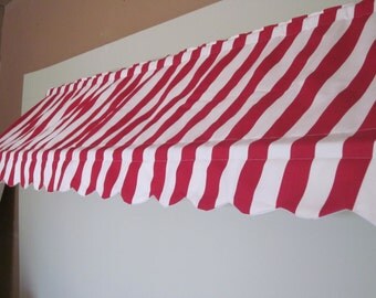 14 1/2" High and 71 to 120" Wide Custom Made Indoor Awning (Choose from Available Fabrics or Provide Your Own Fabric)
