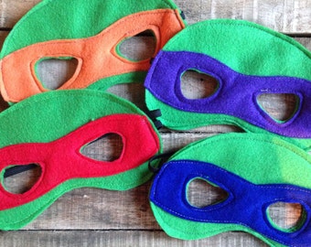 Ninja Turtle Mask Set // Ninja Turtle party // ninja turtle gift // ninja turtle theme // ninja turtle party favors
