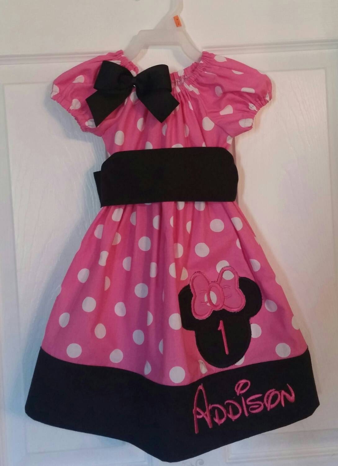 Minnie Mouse 1st Birthday dress Minnie by InspirationsByTeresa
