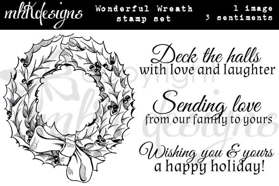 Wonderful Wreath Digital Stamp Set