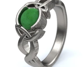 jade engagement ring sterling silver celtic knot ring unique engagement ring handcrafted in - Jade Wedding Ring jade engagement ring sterling silver celtic knot ring unique engagement ring handcrafted in - Jade Wedding Ring