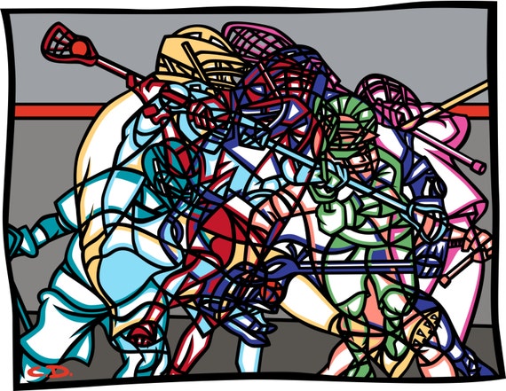 LAX Scramble (11"h x 14"w)