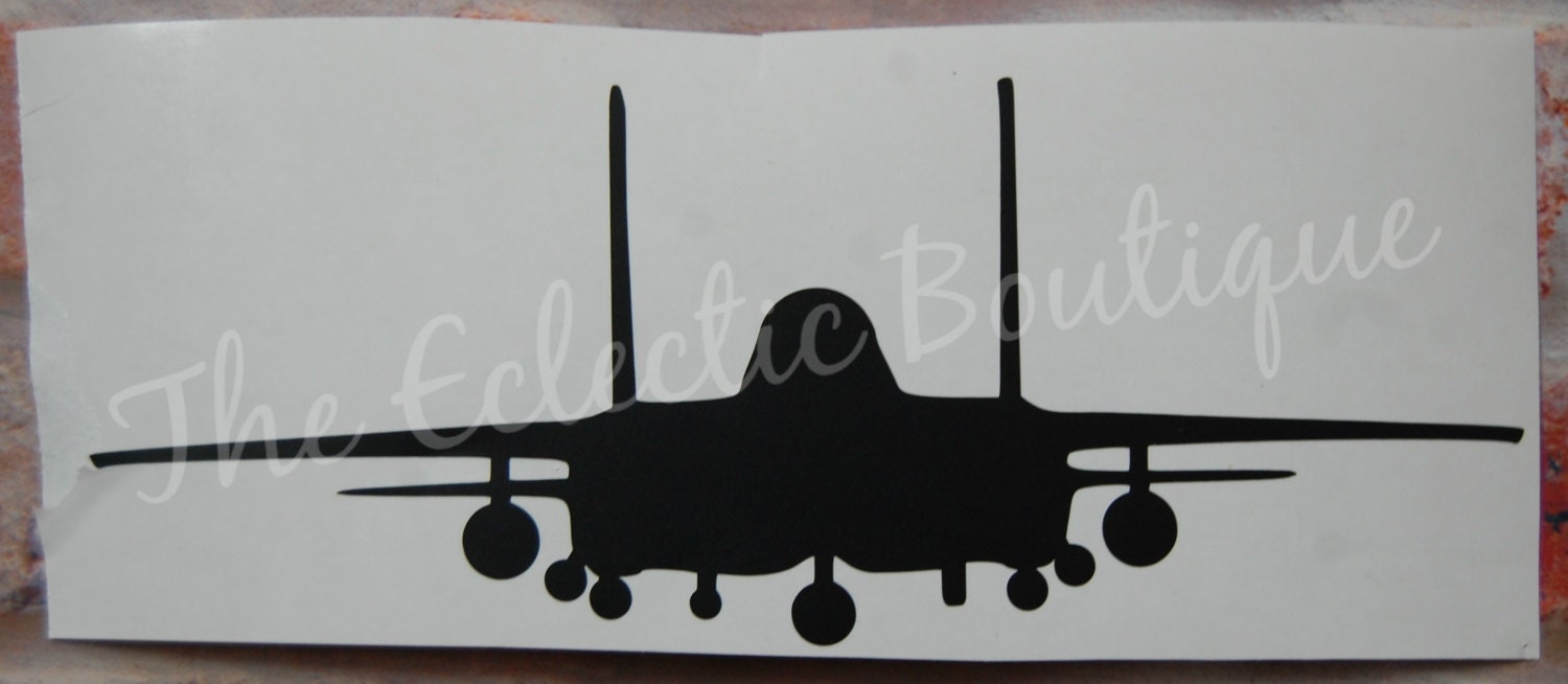 Vinyl Car Decal Strike Eagle F-15e Front View