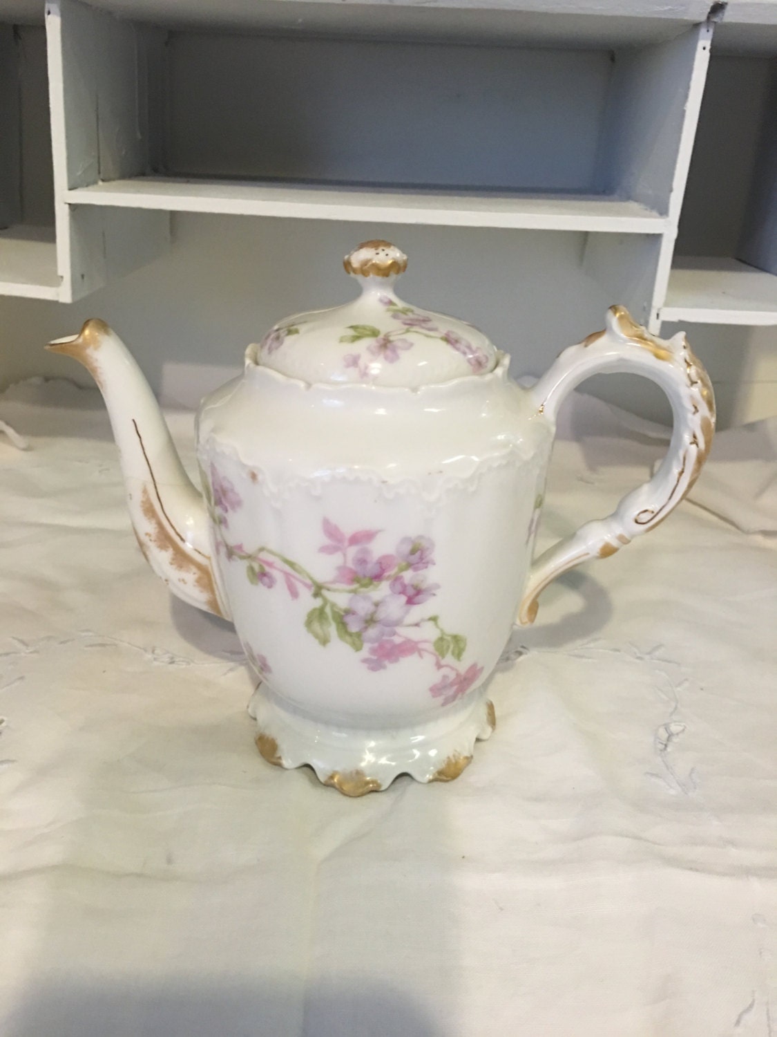 Haviland France Teapot Limoges & Co. Small very detailed