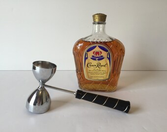Vintage Bar Jigger, Vintage Barware, Metal Shot Glass, Retro Bar, Mad Men Decor, Vintage Bar Utensil