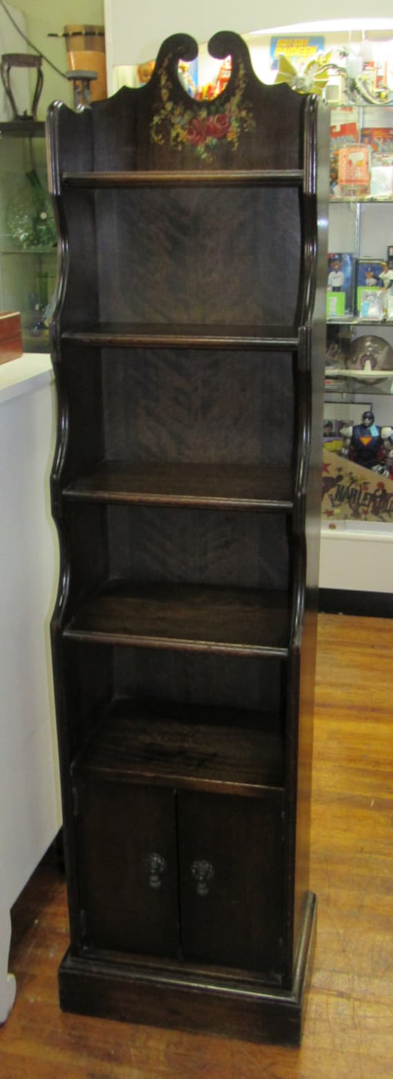 Book shelf or curio shelf tall & narrow