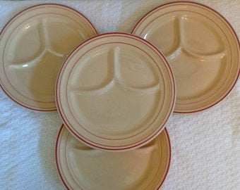 Wellsville SanTan Divided Plates - Set of 4