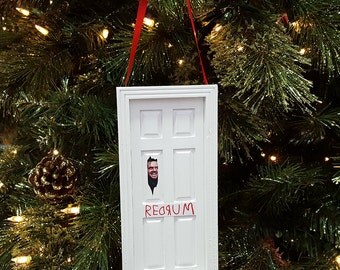 The Shining Here's Johnny REDRUM Wooden Door Ornament