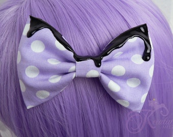 Lolita bow pastel-goth (lilac)