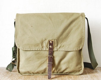 canvas haversack bag