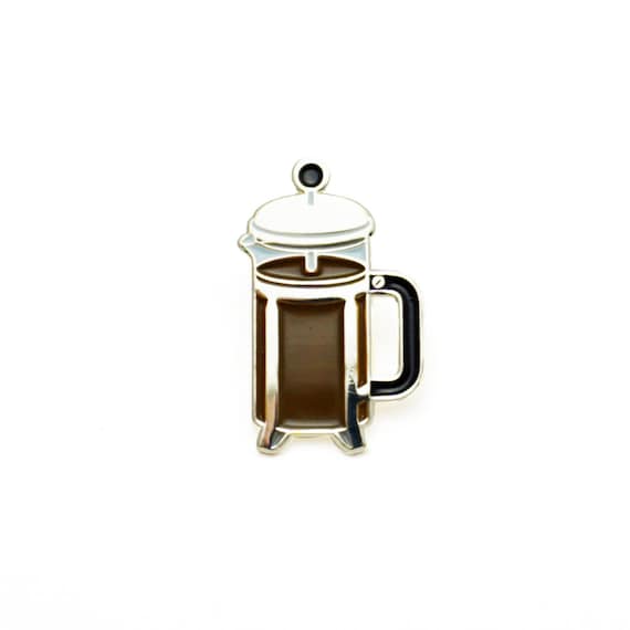Coffee Press Enamel Pin