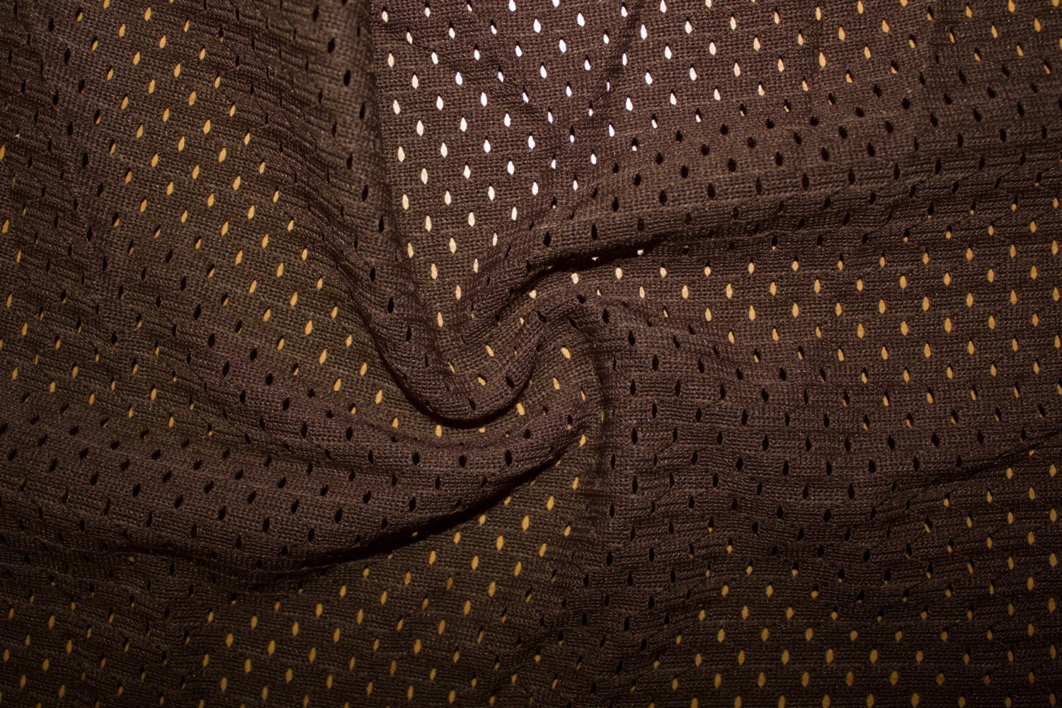 Brown Athletic Sports Mesh Knit 100 Polyester Apparel Fabric