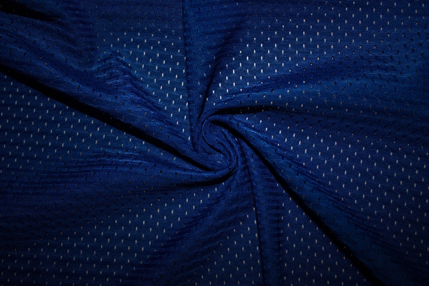 Cobalt Athletic Sports Mesh Knit 100 Polyester Apparel Fabric