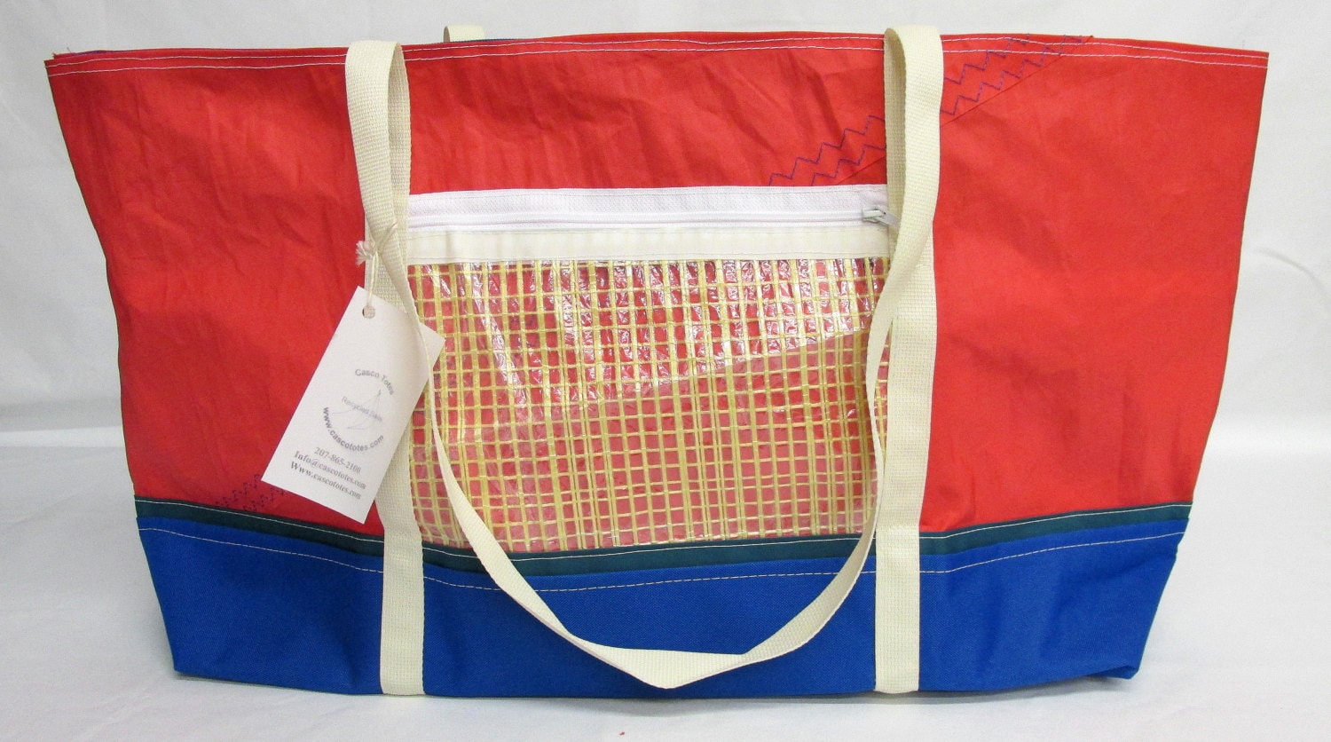 sailcloth bag sail bag recycled sail recycled sail bag red
