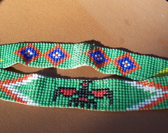 Native American (Cherokee) Handbeaded headband.