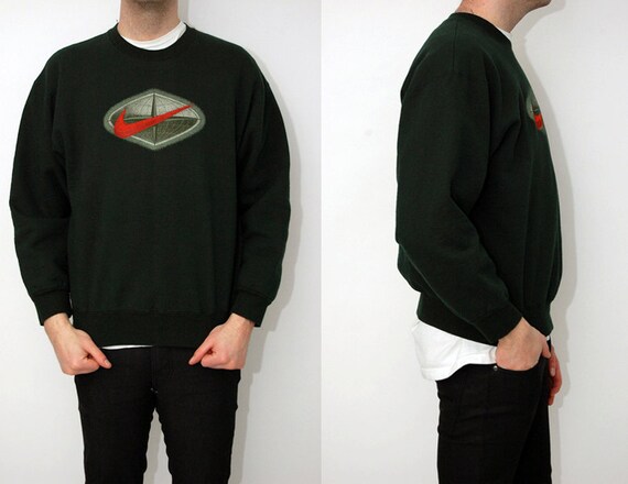 green vintage nike sweater