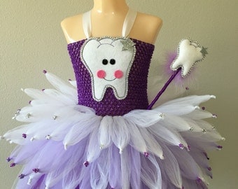 tooth fairy tutu/ tooth fairy costume/ tooth fairy tutu dress/ fairy costume/ fairy tutu