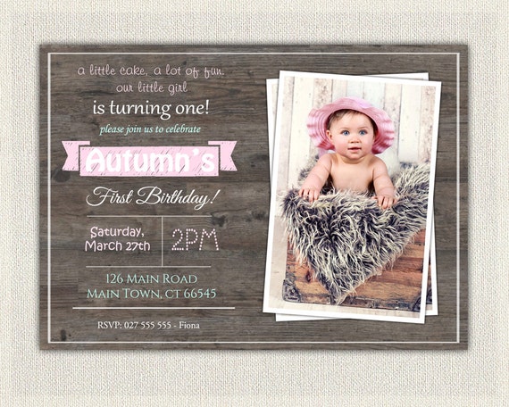 Vintage First Birthday Invitations 4