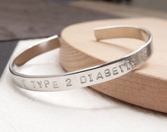 Medical alert bracelet, Id warning jewelry, epilepsy cuff, epipen, diabetic, celiac, allergy