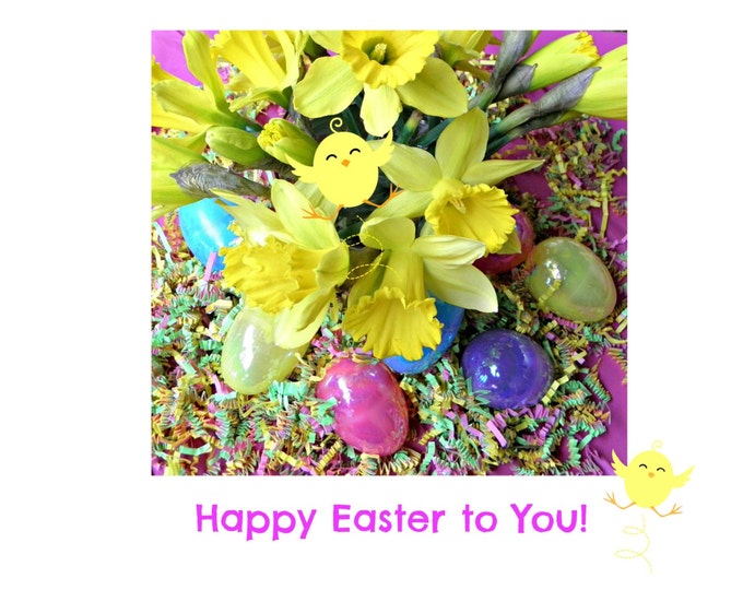 EASTER Hostess Gift - Floral Note Cards: A 4-piece set with coordinating envelopes