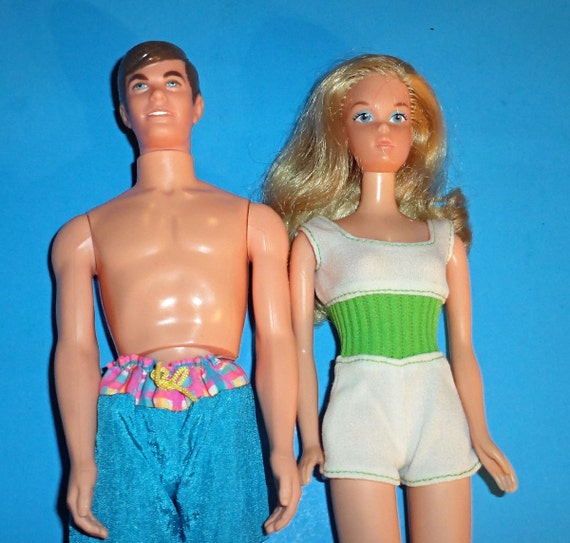 Vintage Free Moving Barbie and Ken Dolls