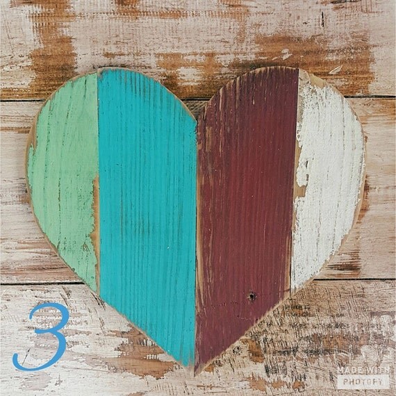 Wood Heart Heart Art Rustic Reclaimed by FarmFreshCollections