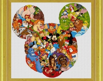 cross stitch pattern, cross stitch, Disney Heroes 30 - NeniDesign - PDF pattern - instant download!