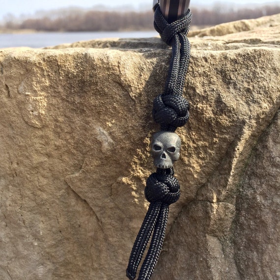 550 paracord knife lanyard fob for everyday carry tools