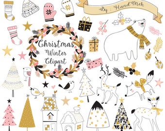 Christmas winter ,Christmas Clipart Instant Download,PNG file - 300 dpi