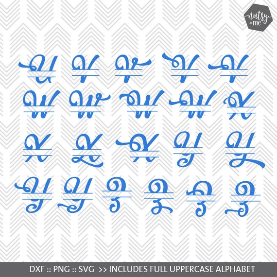 Download Monogram SVG - SVG Files for Cricut, Silhouette - Split ...