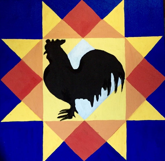 Rooster Barn Quilt