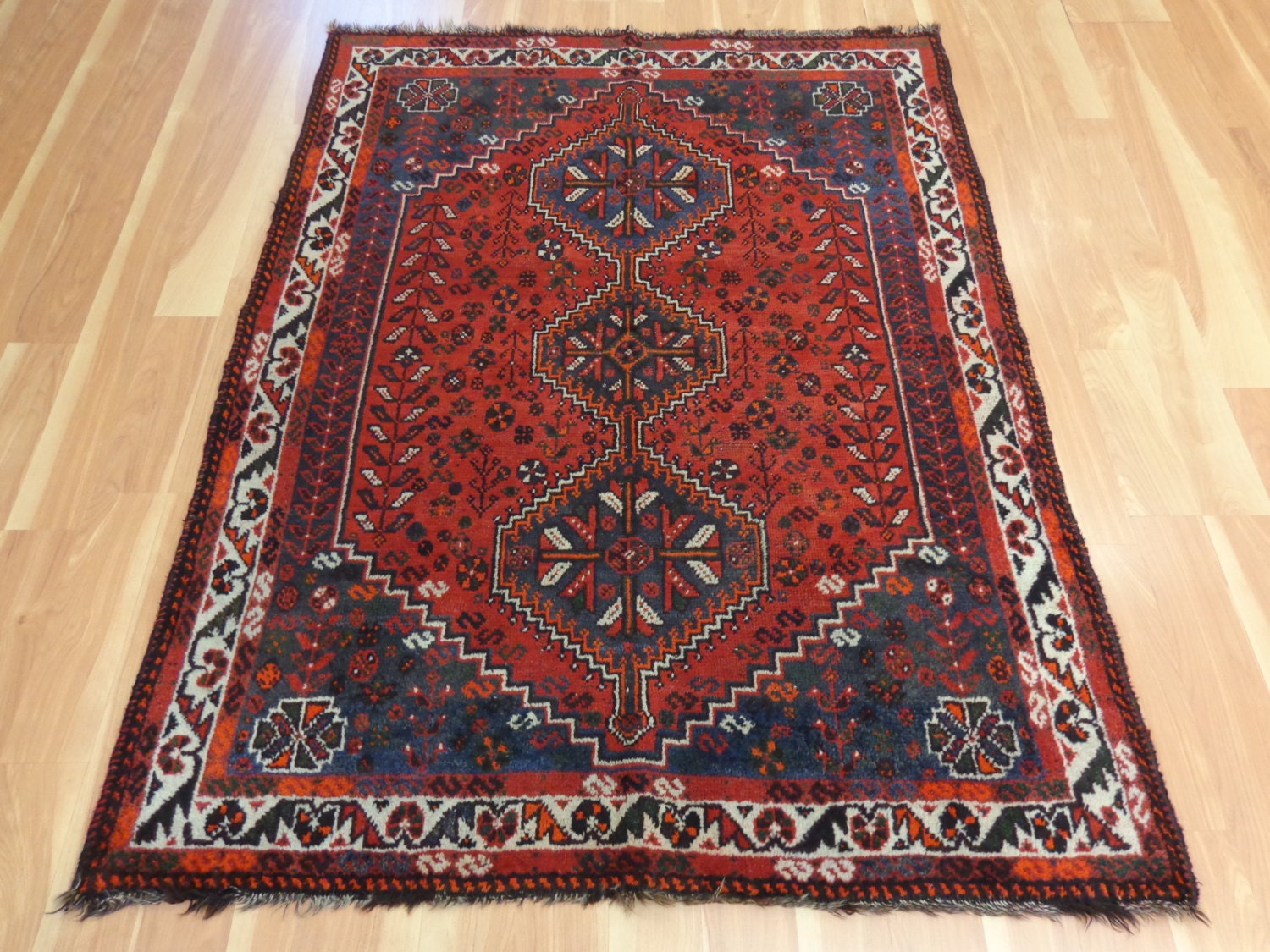 12+ Red And Blue Oriental Rug