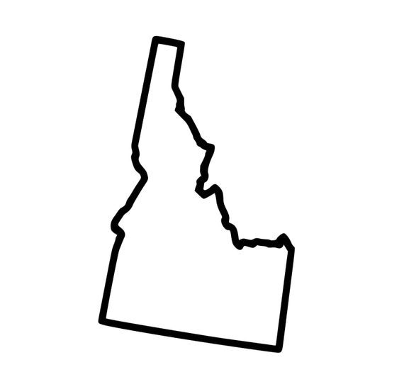 Idaho Tattoo State Outline Tattoo Temporary by InsanityINK