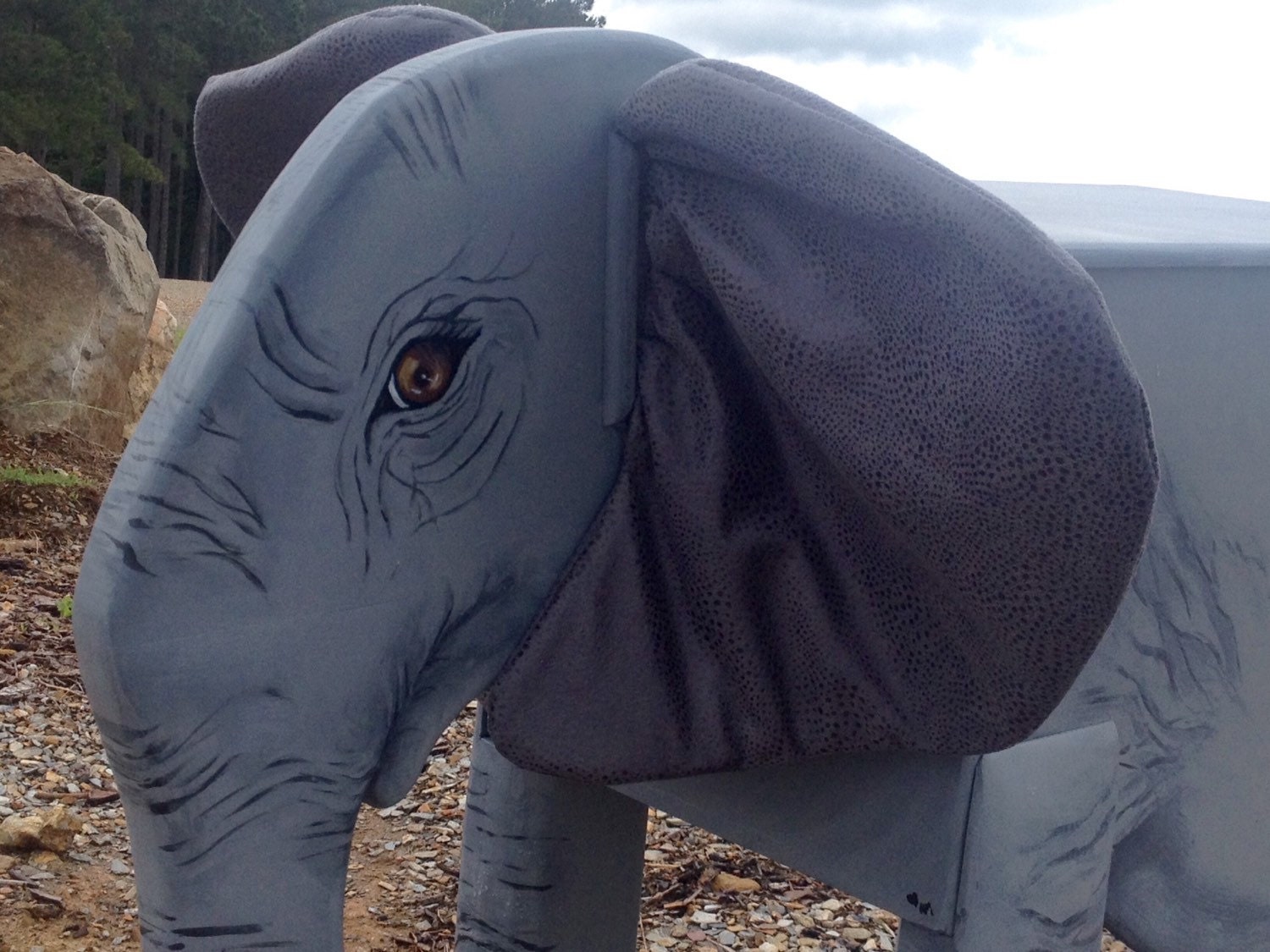 vintage elephant toy chest