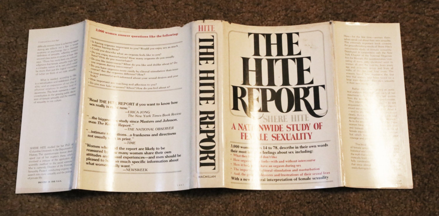 The Hite Report By Shere Hite First Edition 1976 Published