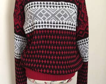 SALE! Vintage Sweater * Cosby Sweater * Holiday Sweater * Gender Neutral * Fall * Winter * Size Large