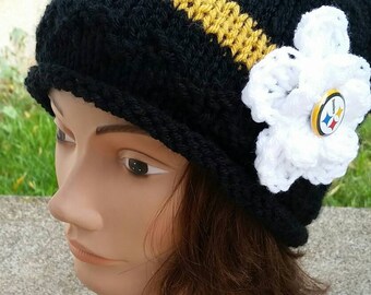 Steelers Beanie, Steelers Beanie Hat, Steelers Hat, Pittsburgh Steelers, Steelers Ladies, Steelers Beanie Women, Steelers Ladies Apparel