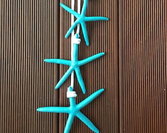 starfish decorations, coastal decor, starfish decor, seashore decor, beach decor, nautical decor, beachy decor, Starfish on a rope