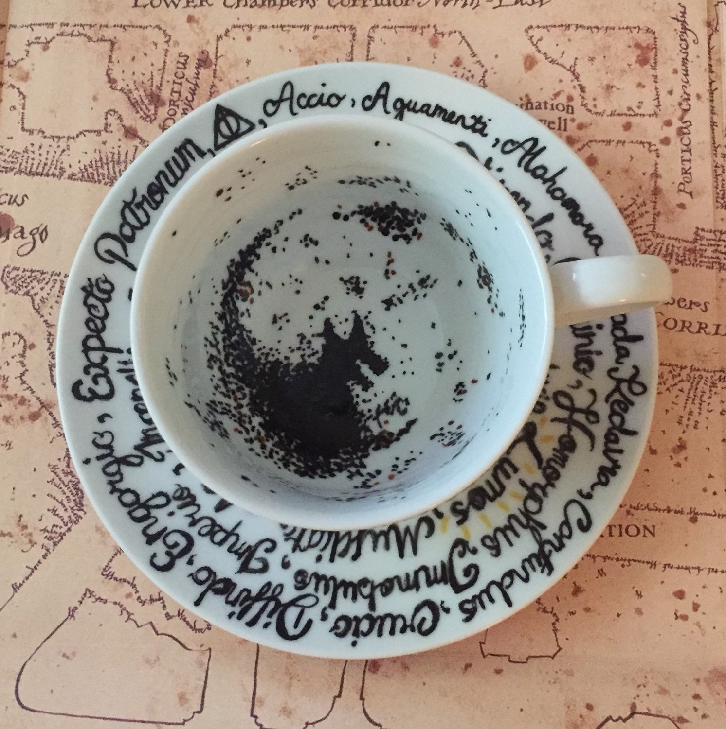 The Grim teacup Harry Potter inspired divination