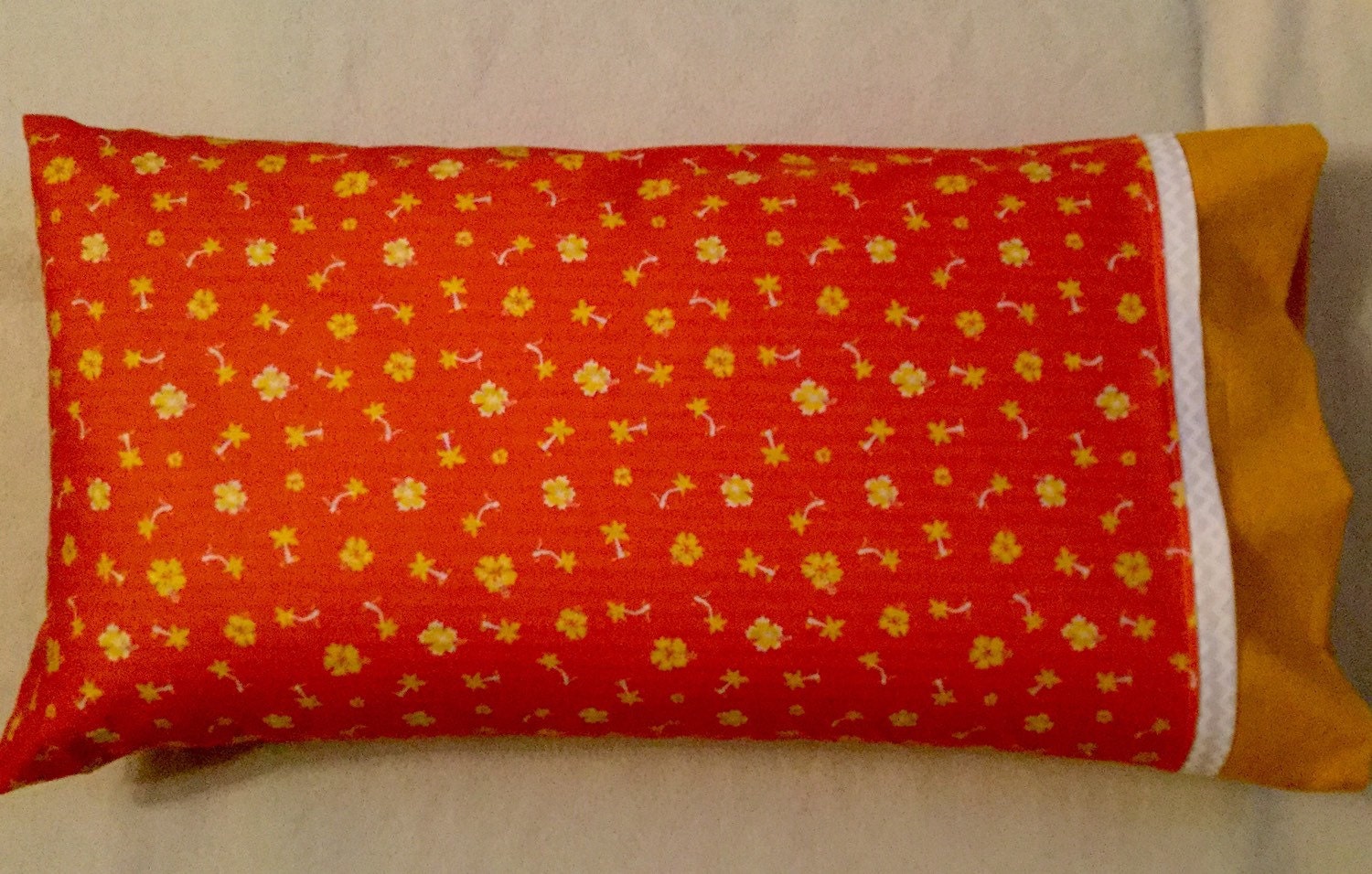 Pillow cases set of Queen size handmade tropical print in